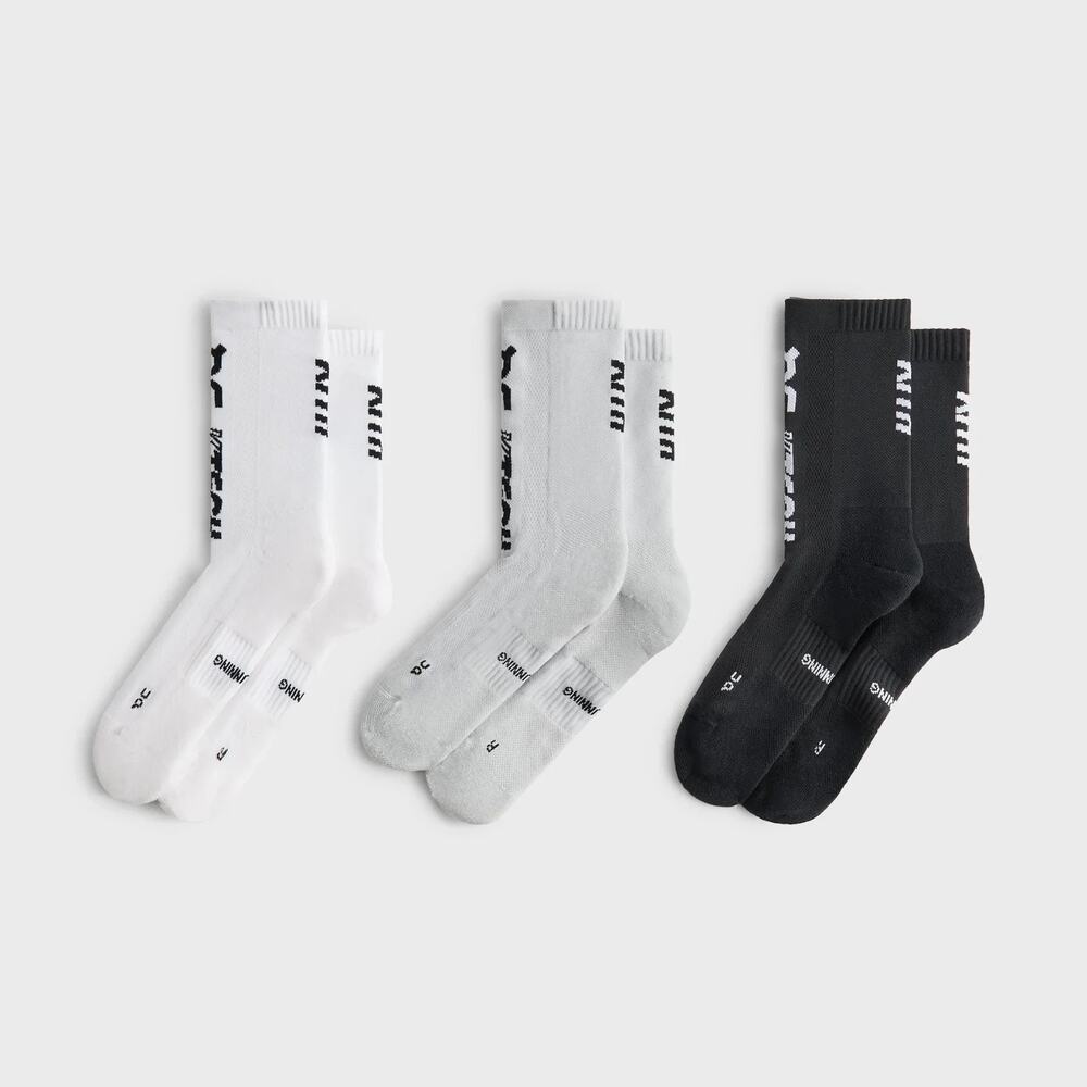 (size medium) Kith for On Core 3-Pack Run High Socks